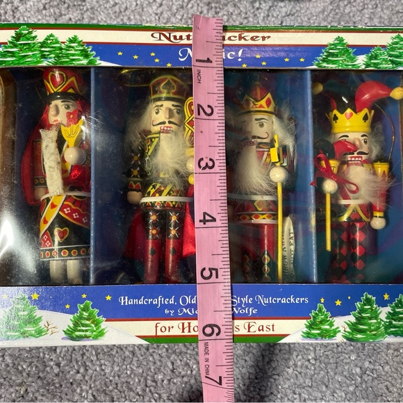 Michael Wolfe Old World Style Nutcracker Ornaments Set of 4 Horizons East New - Picture 9 of 9